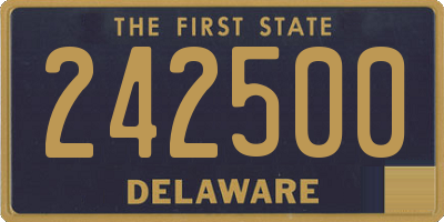 DE license plate 242500