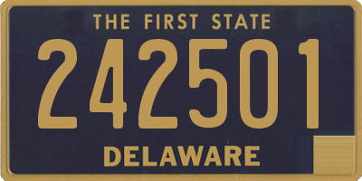 DE license plate 242501