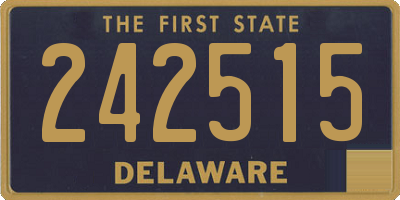 DE license plate 242515
