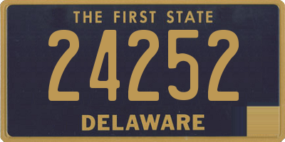 DE license plate 24252