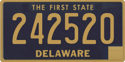DE license plate 242520