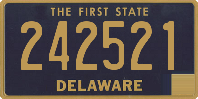 DE license plate 242521