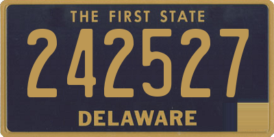 DE license plate 242527