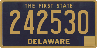 DE license plate 242530