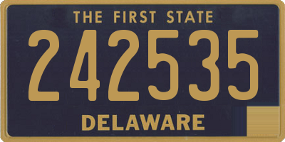 DE license plate 242535
