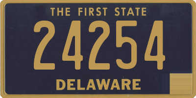 DE license plate 24254