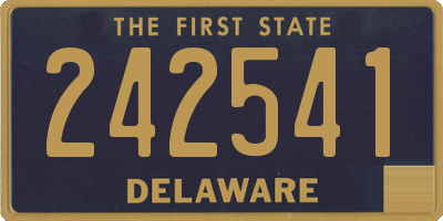DE license plate 242541
