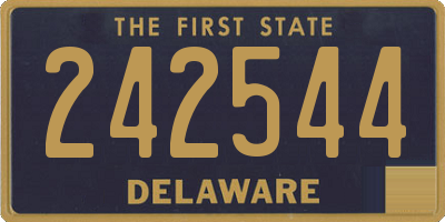 DE license plate 242544