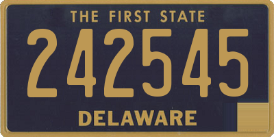 DE license plate 242545