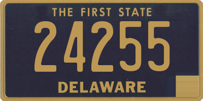 DE license plate 24255