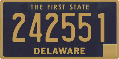 DE license plate 242551