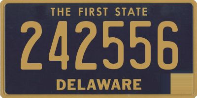 DE license plate 242556
