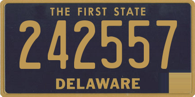 DE license plate 242557