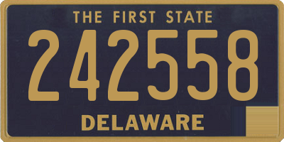 DE license plate 242558
