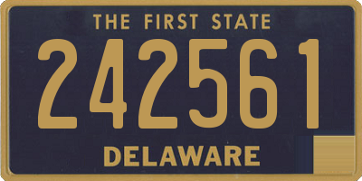 DE license plate 242561