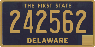 DE license plate 242562