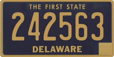 DE license plate 242563