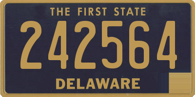 DE license plate 242564