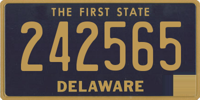 DE license plate 242565