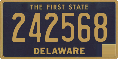 DE license plate 242568