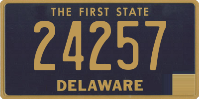 DE license plate 24257