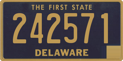 DE license plate 242571