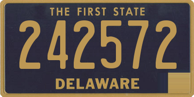 DE license plate 242572