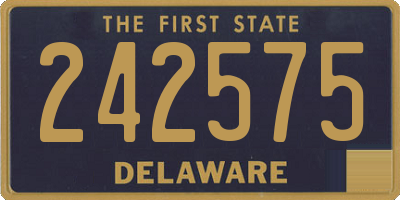DE license plate 242575