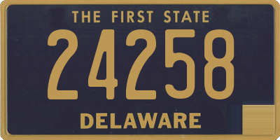 DE license plate 24258
