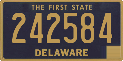 DE license plate 242584