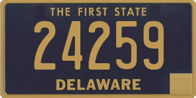 DE license plate 24259