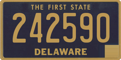 DE license plate 242590