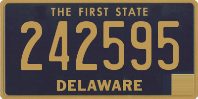DE license plate 242595