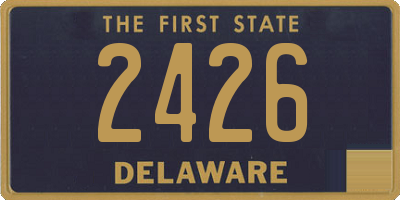 DE license plate 2426