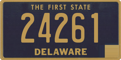 DE license plate 24261
