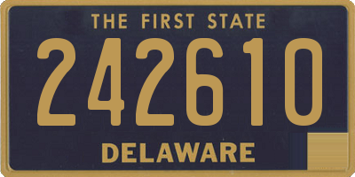 DE license plate 242610
