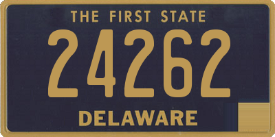 DE license plate 24262