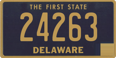 DE license plate 24263