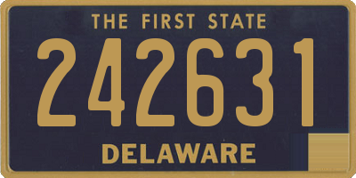 DE license plate 242631