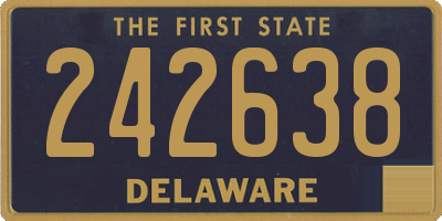 DE license plate 242638