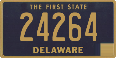 DE license plate 24264