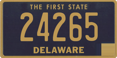 DE license plate 24265