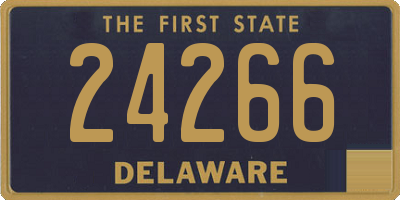 DE license plate 24266