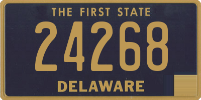 DE license plate 24268