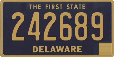 DE license plate 242689