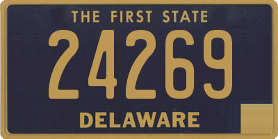 DE license plate 24269