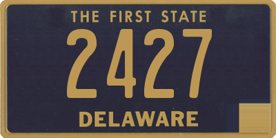 DE license plate 2427