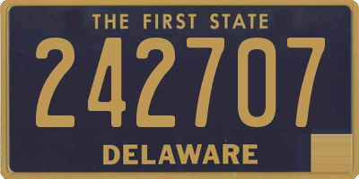 DE license plate 242707