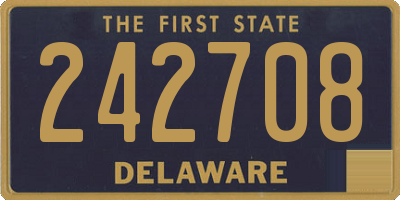 DE license plate 242708