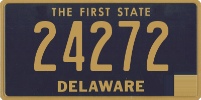 DE license plate 24272